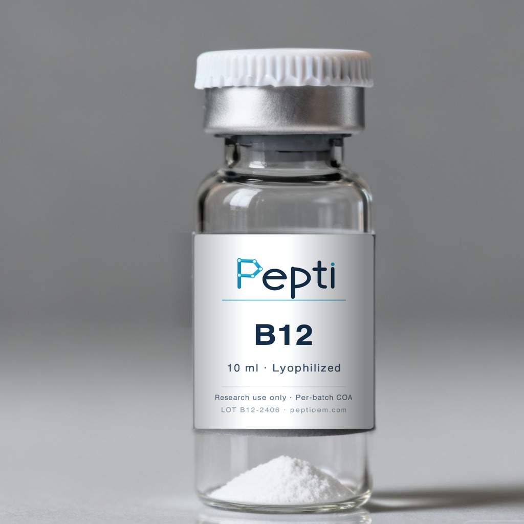 Vitamin B12 (Cyanocobalamin) lyophilized vial