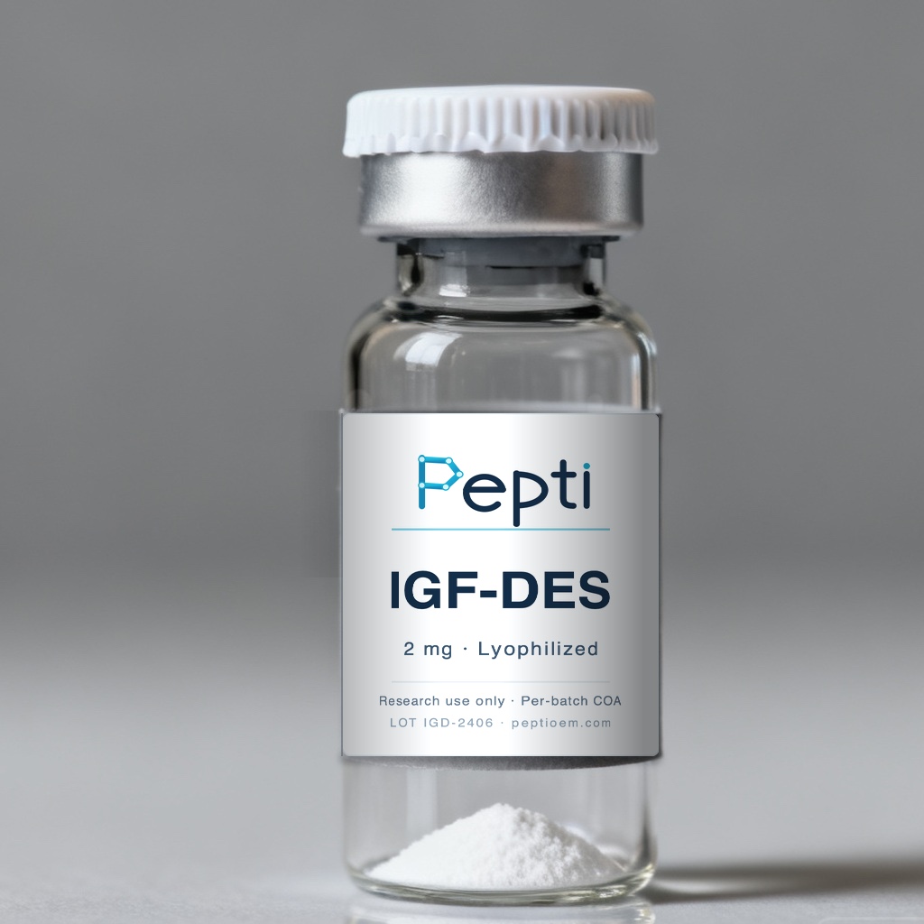 IGF-1 DES(1,3) lyophilized vial