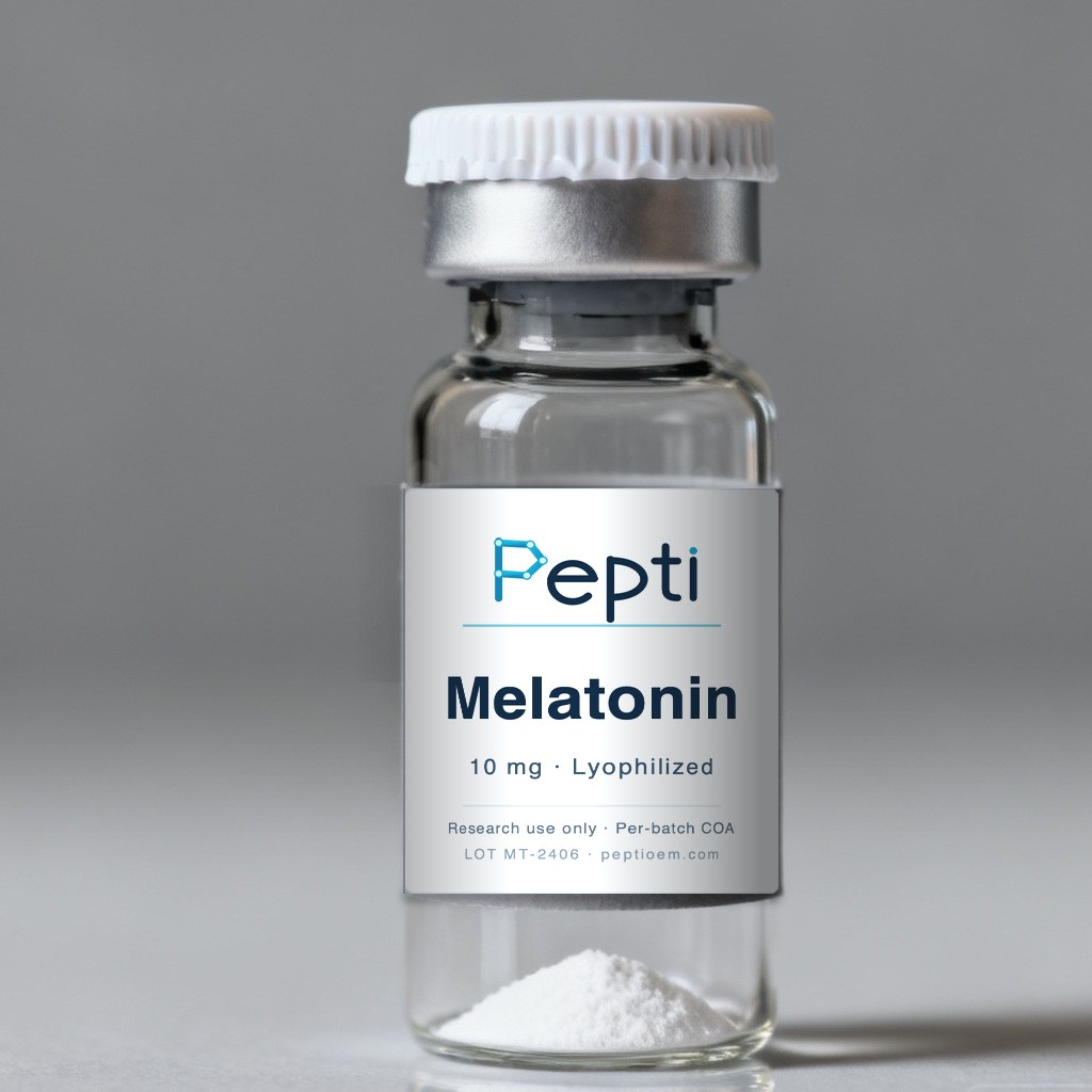 Melatonin lyophilized vial
